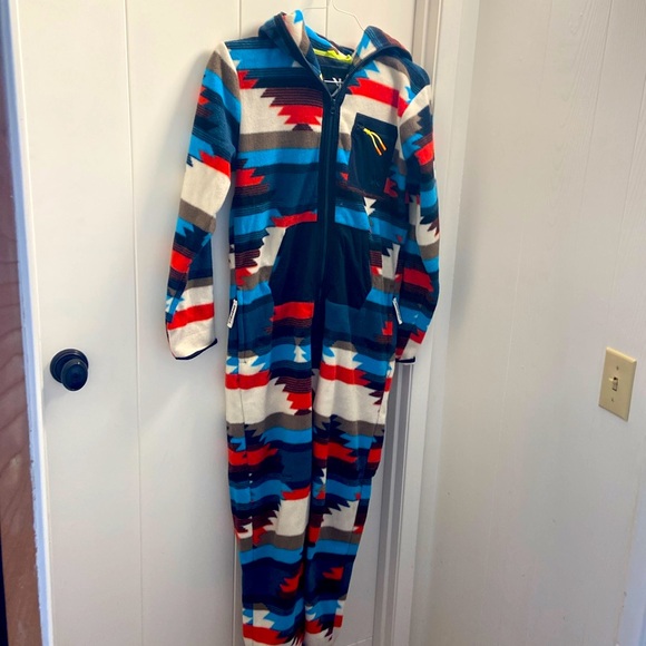One piece footie fleece onesie! - Picture 1 of 5